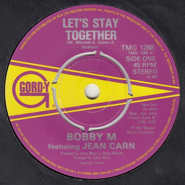 Bobby Militello Featuring Jean Carn : Let's Stay Together (7", Single)