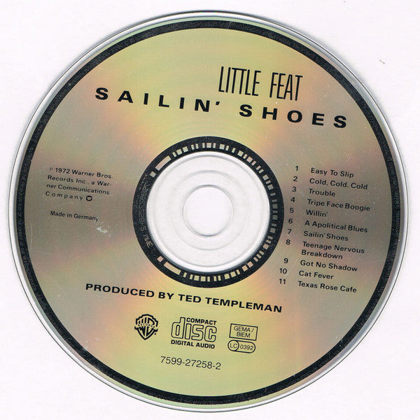 Little Feat : Sailin' Shoes (CD, Album, RE, RM)