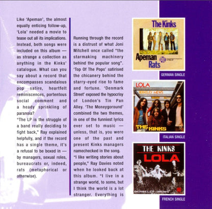 The Kinks : Kinks Part One (Lola Versus Powerman And The Moneygoround) (CD, Album, RE, RM)