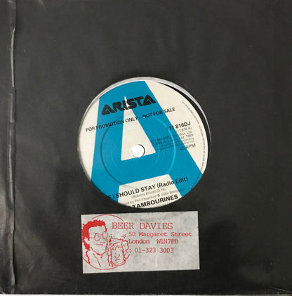 16 Tambourines : Should I Stay (7", Promo)