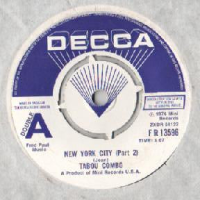 Tabou Combo : New York City (7", Promo)