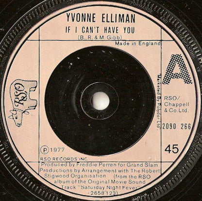 Yvonne Elliman : If I Can't Have You (7", Single, Inj)