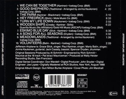 Jefferson Airplane : Volunteers (CD, Album, RE, RM, RP)