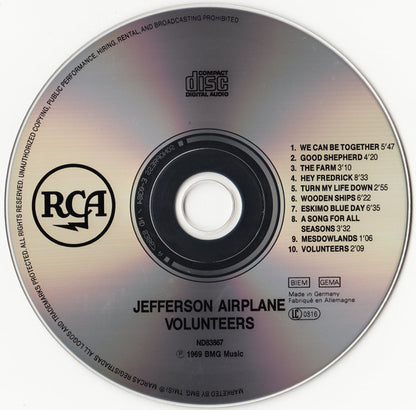 Jefferson Airplane : Volunteers (CD, Album, RE, RM, RP)