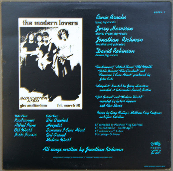 The Modern Lovers : The Modern Lovers (LP, Album)