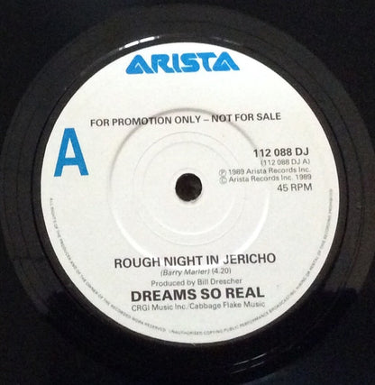 Dreams So Real : Rough Night In Jericho (7", Single, Promo)