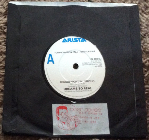 Dreams So Real : Rough Night In Jericho (7", Single, Promo)