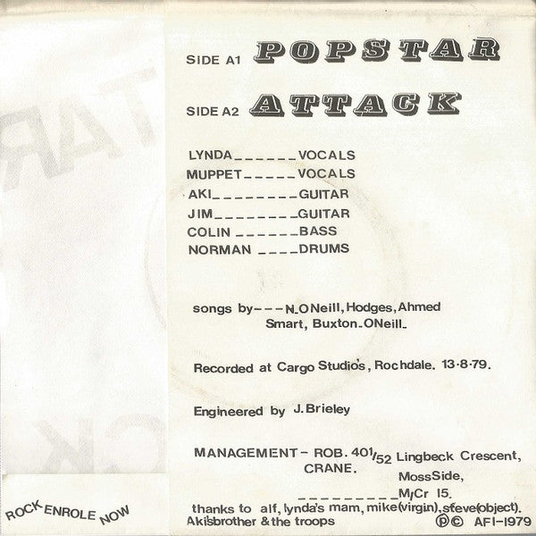 Armed Force : Popstar / Attack (7")