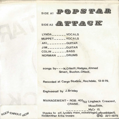 Armed Force : Popstar / Attack (7")