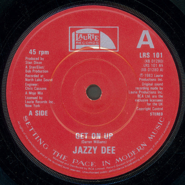 Jazzy Dee : Get On Up (7")