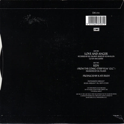 Kate Bush : Love And Anger (7", Single, Sil)