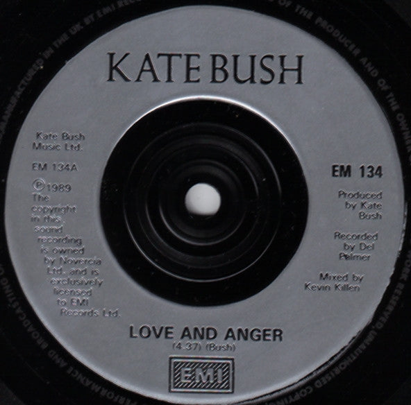 Kate Bush : Love And Anger (7", Single, Sil)