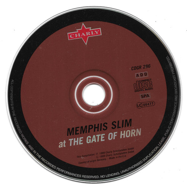Memphis Slim : At The Gate Of Horn (CD, Album, RE)