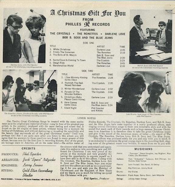 Various : A Christmas Gift For You From Philles Records (LP, Album, Mono)