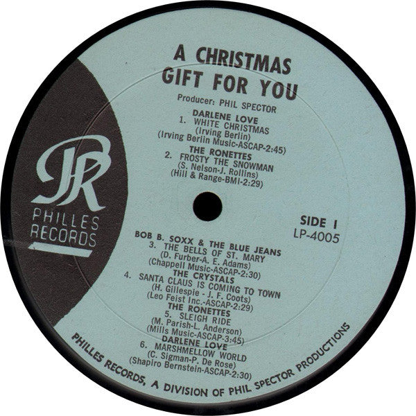 Various : A Christmas Gift For You From Philles Records (LP, Album, Mono)