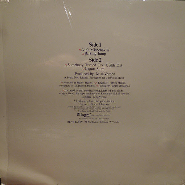 Rent Party : Ain't Misbehavin' (12")