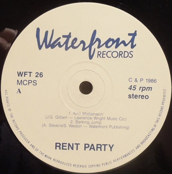 Rent Party : Ain't Misbehavin' (12")