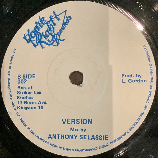 Derrick Irie : Pee Pan Me (7")