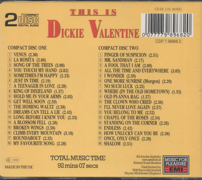 Dickie Valentine : This Is Dickie Valentine (2xCD, Comp, Mono, RM)