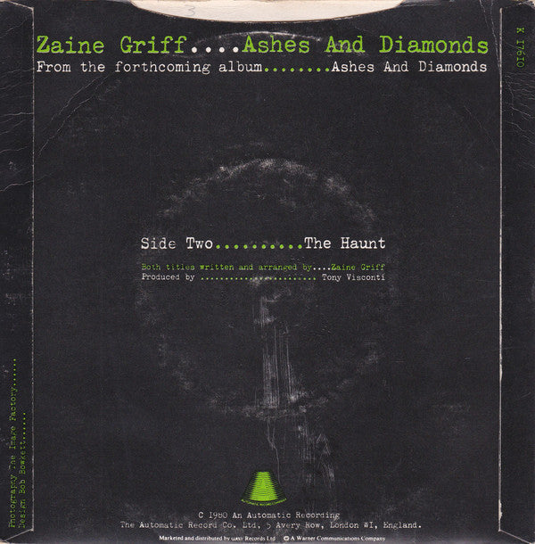 Zaine Griff : Ashes And Diamonds (7", Single)