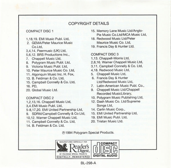 The Platters : The Platters - Their Greatest Hits & Finest Performances (3xCD, Comp)