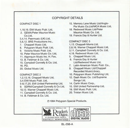 The Platters : The Platters - Their Greatest Hits & Finest Performances (3xCD, Comp)