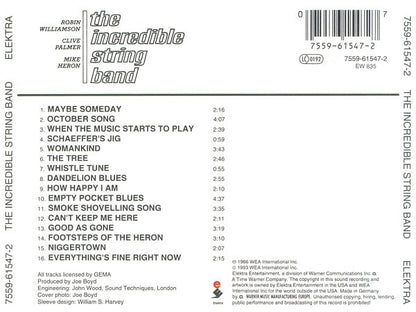 The Incredible String Band : The Incredible String Band (CD, Album, RE)
