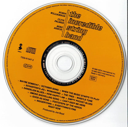 The Incredible String Band : The Incredible String Band (CD, Album, RE)