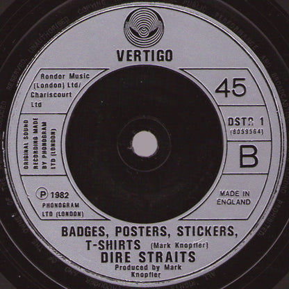 Dire Straits : Private Investigations (7", Single, Sil)