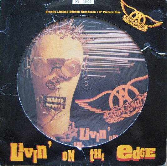 Aerosmith : Livin' On The Edge (12", Single, Ltd, Num, Pic)