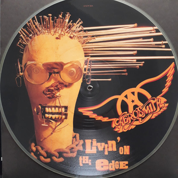 Aerosmith : Livin' On The Edge (12", Single, Ltd, Num, Pic)