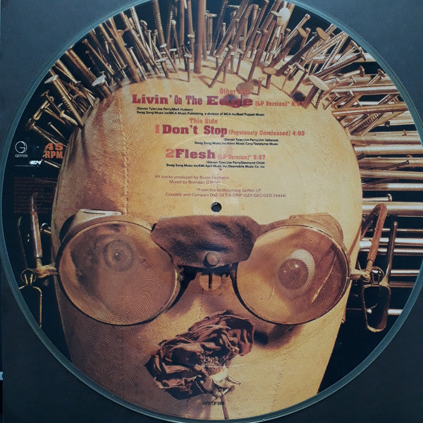 Aerosmith : Livin' On The Edge (12", Single, Ltd, Num, Pic)