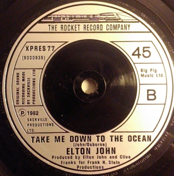 Elton John : Empty Garden (7", Single)