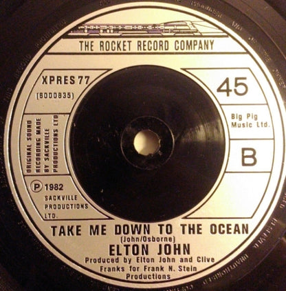 Elton John : Empty Garden (7", Single)