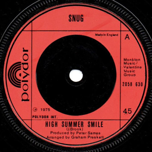 Snug (8) : High Summer Smile (7", Single)