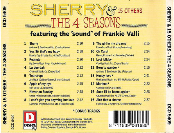The Four Seasons : Sherry & 15 Others (CD, Album)