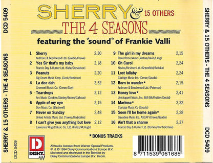 The Four Seasons : Sherry & 15 Others (CD, Album)