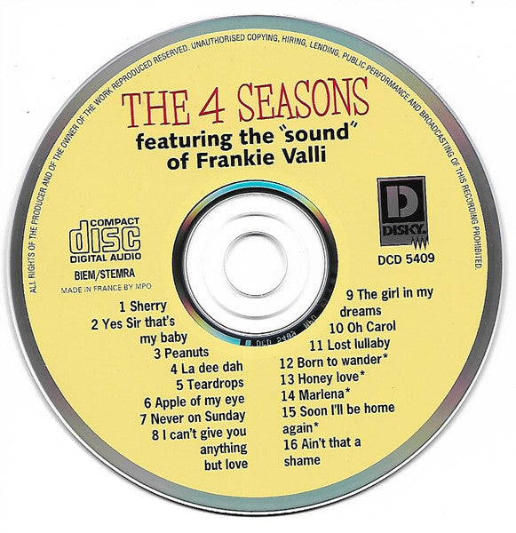 The Four Seasons : Sherry & 15 Others (CD, Album)