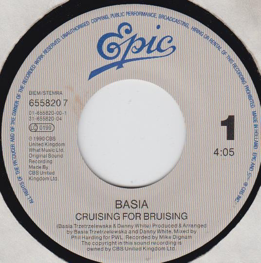 Basia : Cruising For Bruising (7", Single)