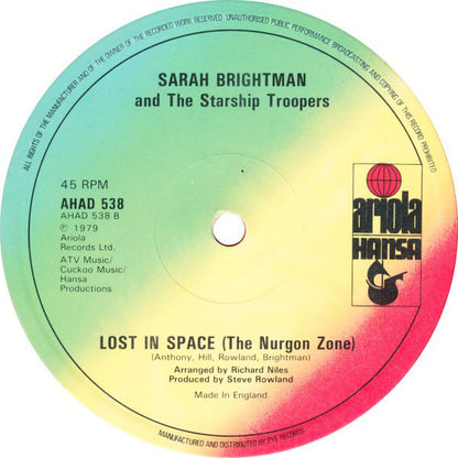 Sarah Brightman And The Starship Troopers : The Adventures Of The Love Crusader (12", Single, Gen)