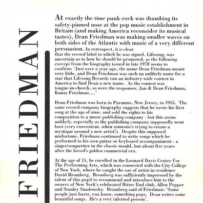 Dean Friedman : The Very Best Of (CD, Comp, MPO)