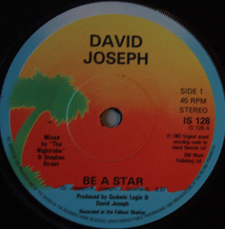 David Joseph : Be A Star (7")