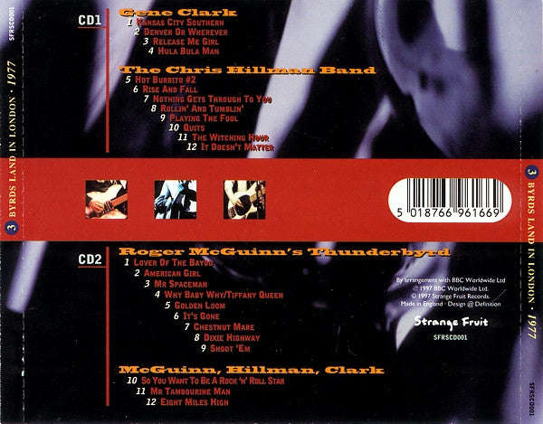 McGuinn, Clark & Hillman : 3 Byrds Land In London (2xCD, Album)