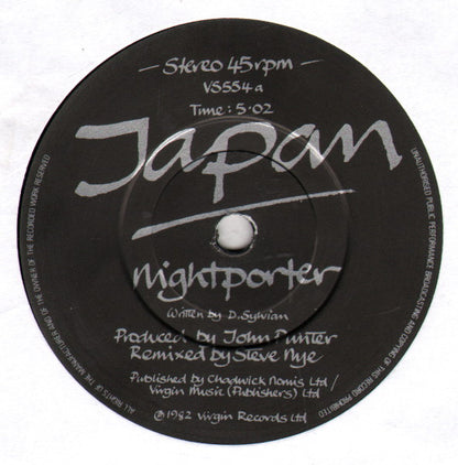 Japan : Nightporter (7", Single)
