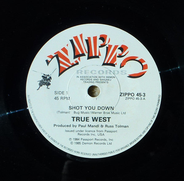 True West : Shot You Down / 1969 (7", Single)