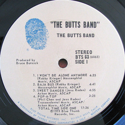 Butts Band : Butts Band (LP, Album)