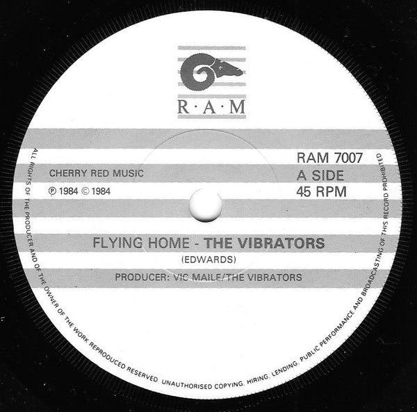 The Vibrators : Flying Home (7")