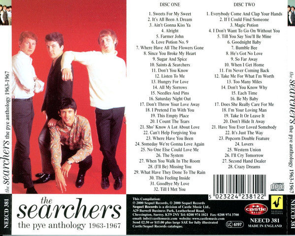 The Searchers : The Pye Anthology 1963-1967 (2xCD, Comp, Mono)