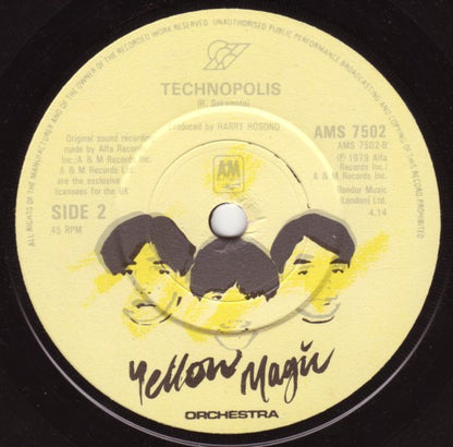 Yellow Magic Orchestra : "Theme From The Invaders" / Firecracker / Technopolis (7", Single)