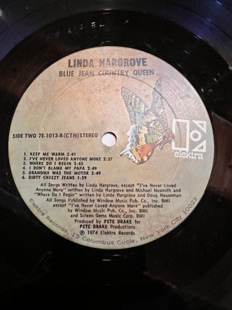 Linda Hargrove : Blue Jean Country Queen (LP, Album, Col)
